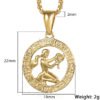 Men’s Women’s 12 Horoscope Zodiac Sign Gold Pendant Necklace Necklaces 20 Men’s Women’s 12 Horoscope Zodiac Sign Gold Pendant Necklace Necklaces 20