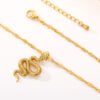 Stainless Steel Snake Necklaces For Women Men Gold Silver Color Zodiac Animal Neck Chain Male Female Pendant Necklace Jewelry Necklaces 9 Stainless Steel Snake Necklaces For Women Men Gold Silver Color Zodiac Animal Neck Chain Male Female Pendant Necklace Jewelry Necklaces 9