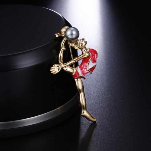 Rhythmic Gymnastics Pearl Brooch Accessories 4