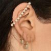 Alloy pearl ear clip Earrings 13