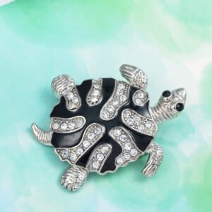 Diamond Turtle Brooch Necklaces