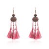 Woven silk original geometric earrings tassel fan earrings Earrings 14 Woven silk original geometric earrings tassel fan earrings Earrings 14