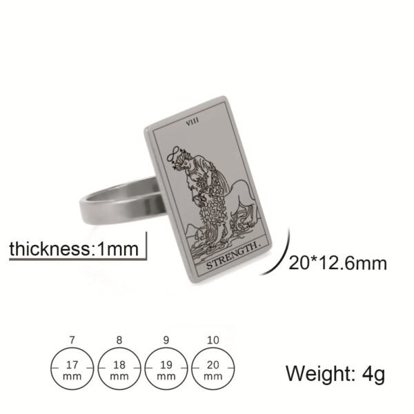 Steel Ring Net Celebrity Small Red Book Push Jewelry Rings 10