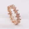Rose gold dazzling daisy cluster ring Rings 8