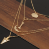 Necklace Women Arrow Gold Color Necklaces 8