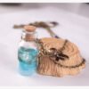 Drift bottle bow glass cover necklace Necklaces 6