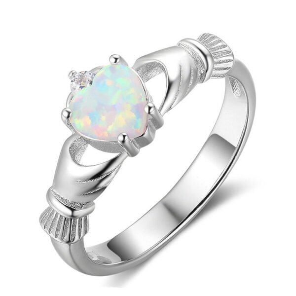 24K White Gold Plated Gemstone Ring BestSelling 3