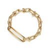 Sterling Silver 925 Electroplated 18K Rose Gold U-shaped Bracelet Bracelets 14