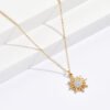 Gold SUNFLOWER Necklace For Women Necklaces 16