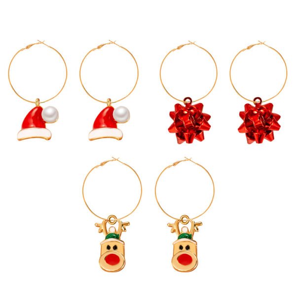 Women’s Fashion Christmas Earrings Set Of Three Christmas 7