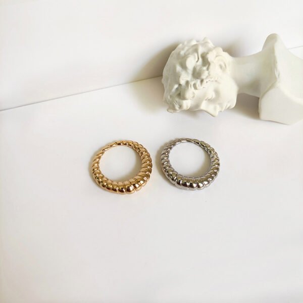 Woven Twill Twist Ring Rings 6