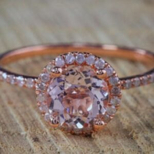 Best selling new 18K rose gold micro-inlay ring BestSelling