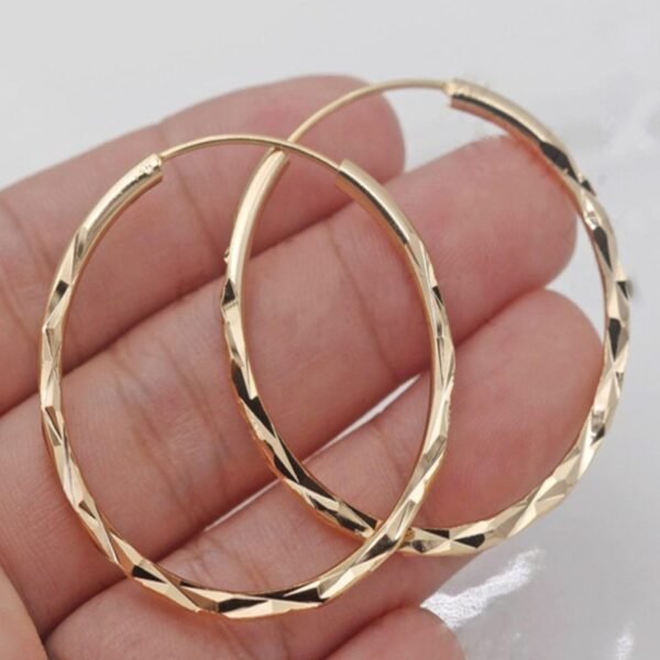 18k gold plated hoop earrings Earrings 7