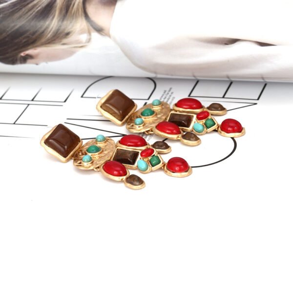 Retro drop-shaped alloy earrings Earrings 5