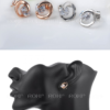 Jewelry earrings rose gold C simple earrings Earrings 11