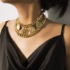 Retro geometric thick chain multi-layer necklace Necklaces 15