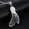 Punk Titanium Steel Takahashi Feather Pendant Accessories 11