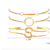 Modyle   Gold Color Crystal Wedding Bracelets Set CZ Stone Heart Bracelets Bangles For Woman Bracelets 18