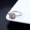 Zircon micro-plated white gold ring Rings 21