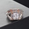 New Two-piece Ring Female Fashion Micro-inlaid Zircon Rings 9 New Two-piece Ring Female Fashion Micro-inlaid Zircon Rings 9