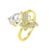 Pastoral Vintage Drop Zircon Ring Rings 9