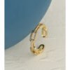 Zircon Chains Encrusted Gold Ladies’ Rings Rings 12