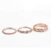 European And American Jewelry Rose Gold Stackable Diamonds Set Of Five Sets Of Rings BohemiaJ Rings 21