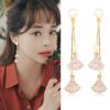 Net red earrings fan-shaped long earrings Earrings 7 Net red earrings fan-shaped long earrings Earrings 7