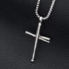 Baseball bat cross hip hop necklace Necklaces 9