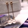 Gold-plated long pearl earrings earrings Earrings 10 Gold-plated long pearl earrings earrings Earrings 10