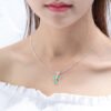 Leaf luminous necklace female drop glue Pendant Necklaces 10