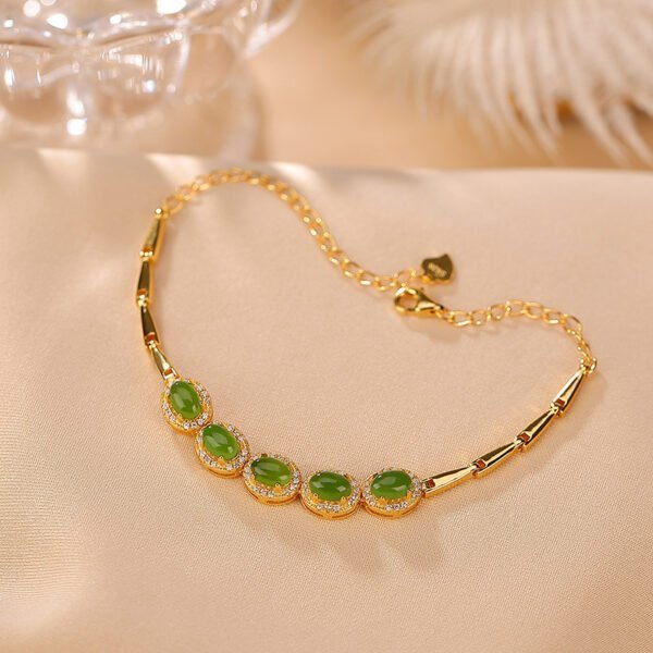 Women’s Gold-plated Hotan Jade Bracelet Bracelets 5