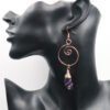 Earrings Accessorized With Natural Amethyst Eggplant Roses Earrings 15 Earrings Accessorized With Natural Amethyst Eggplant Roses Earrings 15
