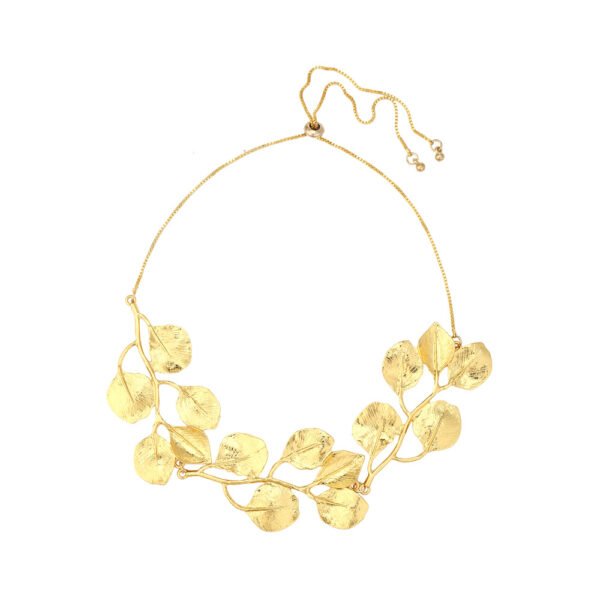 Women’s Fashion Vintage Gold Alloy Leaf Necklace Necklaces 5