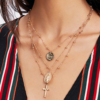 Layer Beads Chain Long Choker Necklace Women Sexy Fashion Gold Silver Color Round Cross Necklaces & Pendants Bijoux Necklaces 9 Layer Beads Chain Long Choker Necklace Women Sexy Fashion Gold Silver Color Round Cross Necklaces & Pendants Bijoux Necklaces 9