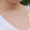 Fashion Tiny Initial Necklace Gold Silver Color Cut Letters Single Name Choker Necklace For Women Pendant Necklaces 14