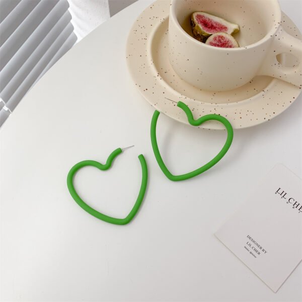 Needle Earrings Korea Ins Temperament Earrings Candy Color Love Acrylic Earrings Earrings 10