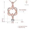 Elegant Heart Rose Gold Pendant Necklaces 10