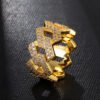 14K Gold Iced Out Prong Ring Promos30 9