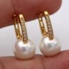 Fashion Gold Pearl Ear Clip Earrings 10 Fashion Gold Pearl Ear Clip Earrings 10