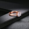 Rose gold and zircon ring Rings 14