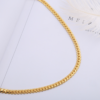 Men Necklace Gold Tone Snake Chain Necklaces 13