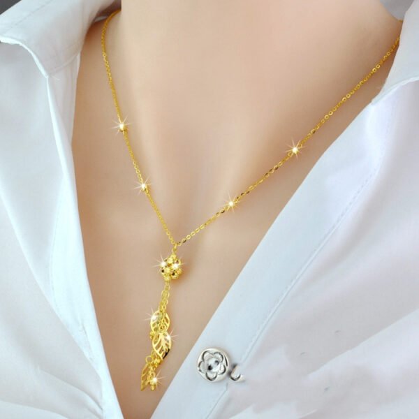 925 Sterling Silver 18K Color Gold Necklace Necklaces 6