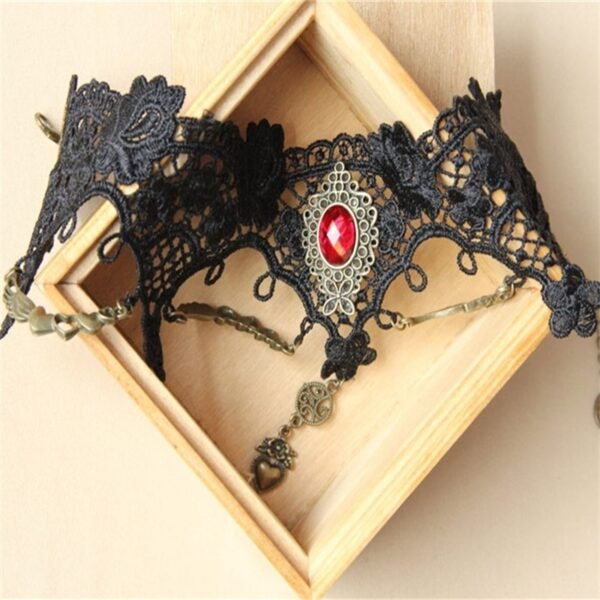 Black Lace Necklace Love Queen Holiday Photography Necklaces 5