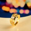 Gentleman Temperament Plated 24k Yellow Gold Ring For Men Rings 13 Gentleman Temperament Plated 24k Yellow Gold Ring For Men Rings 13