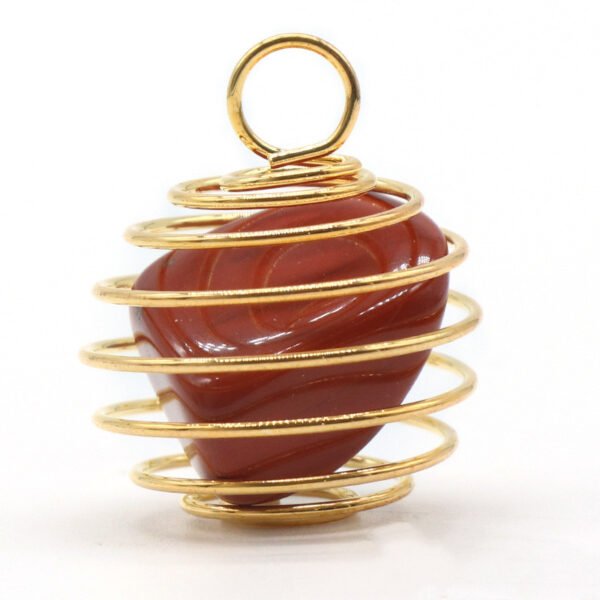 Natural Crystal Agate Semi-precious Copper Wire Winding Accessories 8