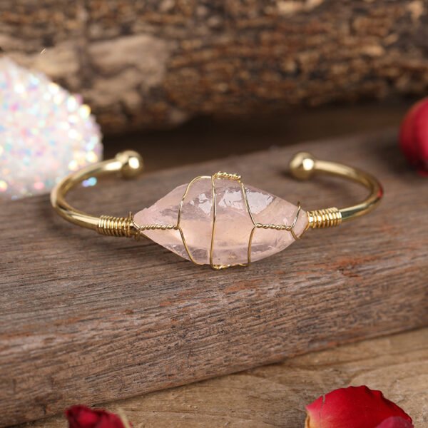 Fashion Gold Copper Wire Wrap Cuff Bangle Bracelets 7