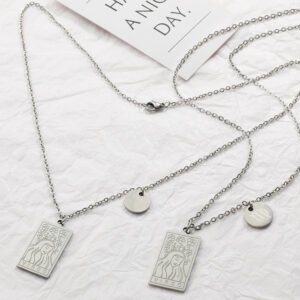 Twelve Constellation Titanium Steel Pendant Mirror Polished Vacuum Accessories