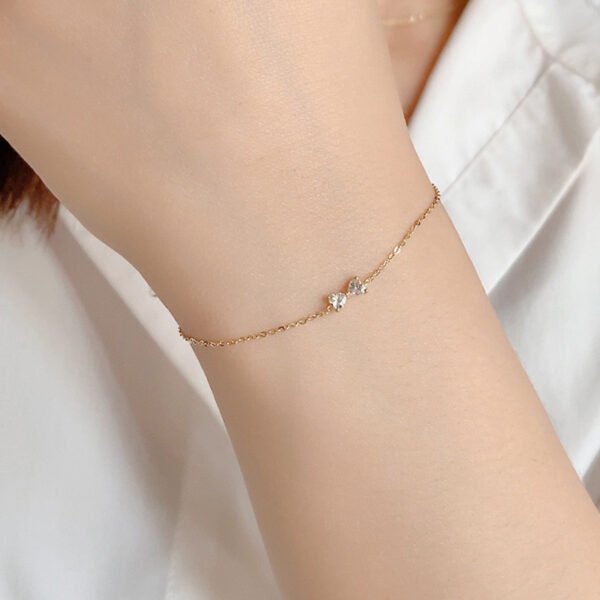 Sterling Silver Gold Plated Bow Bracelet Bracelets 3