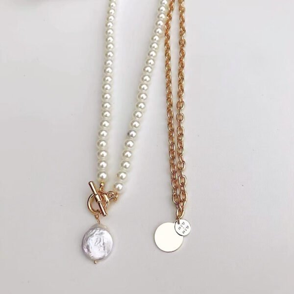French Simple Style OT Buckle Neck Chain Clavicle Necklaces 5